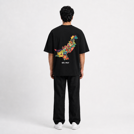 AZAADI OVERSIZED TEE (Black)