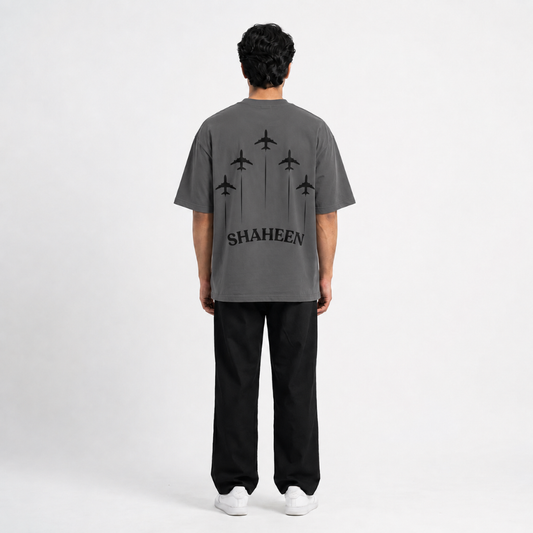SHAHEEN OVERSIZED TEE (Charcoal Grey)