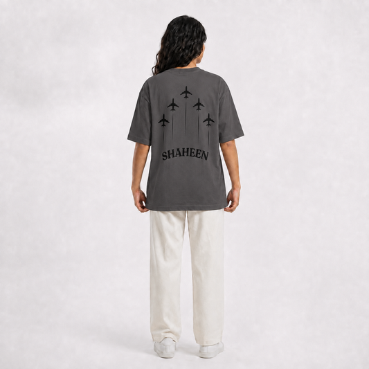 SHAHEEN OVERSIZED TEE (Charcoal Grey)