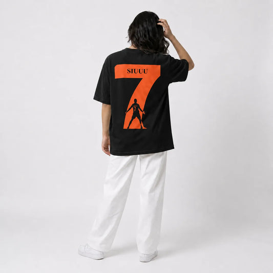 Siiuuu No.7 Oversized Graphic Tee