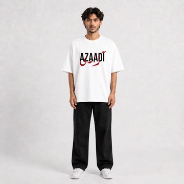 AZAADI OVERSIZED TEE (White)