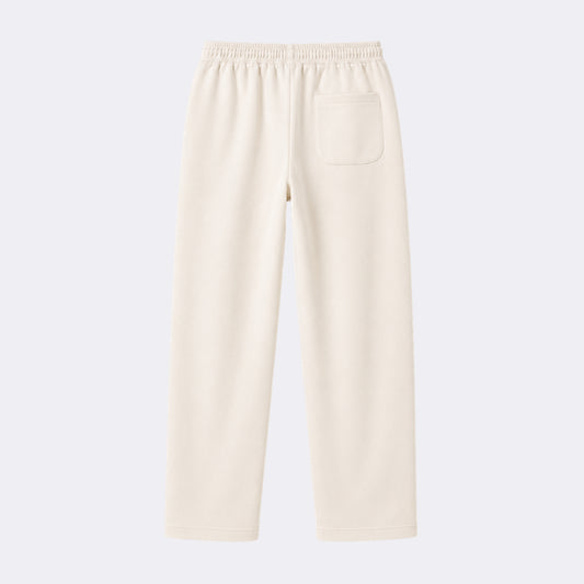 Straight-Leg Beige Trouser