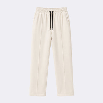 Straight-Leg Beige Trouser