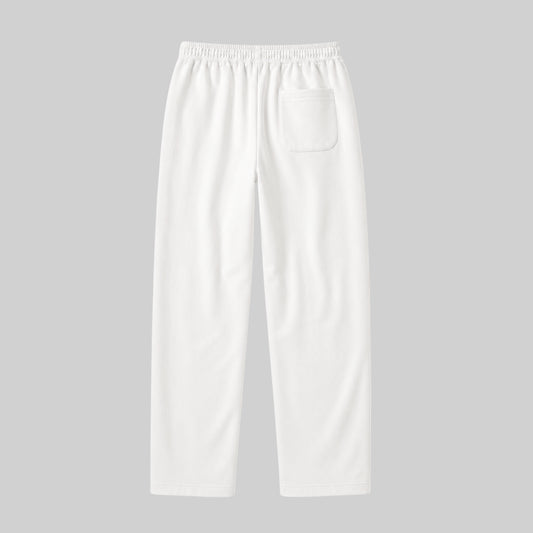 Straight-Leg White Trouser