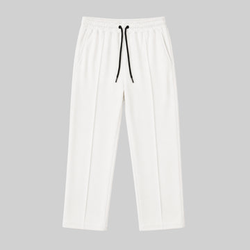 Straight-Leg White Trouser